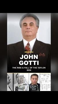 The Rise and Fall of John Gotti, the Teflon Don — How John Gotti seized the Gambino fami… #Shorts