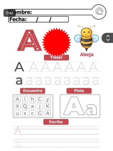 Libro de las vocales en mayúsculas y minúsculas en formato pdf 📕 informacion al 966734454 #librospersonalizados #estimulacion #iniciodeclases2026 #aprende #vocales