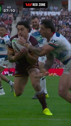 Some crafty work from Reynolds and Staggs in the Red Zone! #nrl