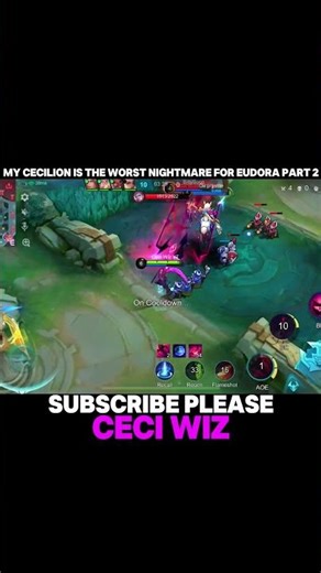 CECILION IS THE WORST NIGHTMARE FOR EUDORA PART 2 | TOP GLOBAL CECILION BEST BUILD - MLBB