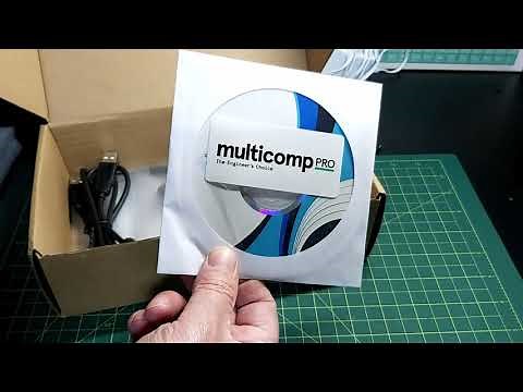 Multicomp pro MP720016 USB Oscilloscope unboxing and setup.