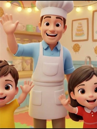 Pat-A-Cake Pat-A-Cake Baker's Man 🍰 | 3D Nursery Rhymes & Kids Songs | Learning for Toddlers