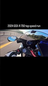 2024 GSX-R750 top speed run
