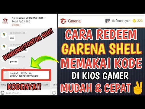 CARA REDEEM GARENA SHELL TERBARU LEWAT KIOS GAMER | MUDAH&PRAKTIS#Dafitsantuy