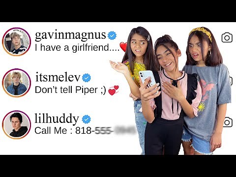 DMing Our Friends Boyfriends Valentine's Day *PRANK* | GEM Sisters