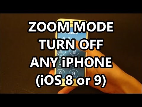 Zoom Mode iPhone 5s, 6, 6S iOS 9 How to Turn Off and Zoom Out