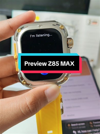 Introducing the Z85 MAX Smart Watch - Waterproof and Stylish