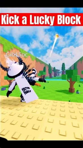 I kicked a lucky block and actually got Lucky
