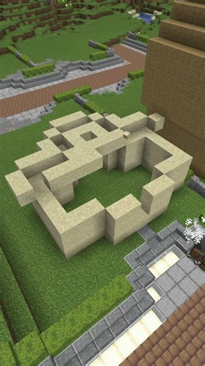 I'm building a sand house!! (The Cracking Village 15) #minecraft