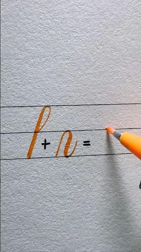 Letter “h” Brush Calligraphy #tutorial