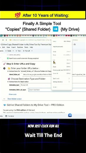 Google Drive Copy Shared Folders to My Drive Tool