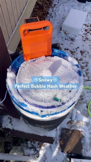 Snowy weather is the best time to run a batch of Bubble Hash