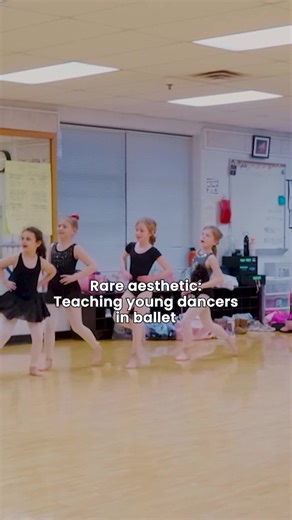 Rare aesthetic: Teaching young dancers ballet and they're just out here going