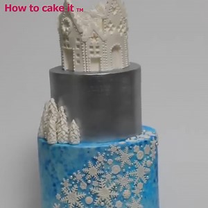 80K views · 1K reactions | Super Tasty & Beautiful Winter Snowflake Cake | How To Cake It | Facebook