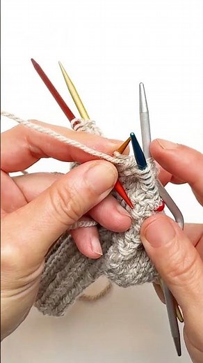 Modified Cable 7 Front Back | Sculptural Ribbed Cable