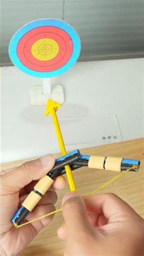 DIY Paper Bow & Arrow for Your Palm #PaperBowAndArrow #DIYMiniWeapon #Craftwish #CreativeOrigami