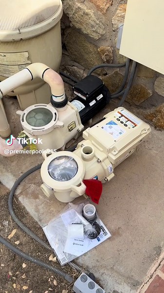 Its time to update your old pool pump ! Energy efficient, variable speed and phone controlled📲. For a free quote call kevin at 915-238-3339. #pool #poolcleaning #elpasotx