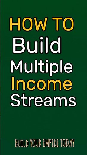 How to Build Multiple Streams of Income 💰 | Financial Freedom Tips #shorts