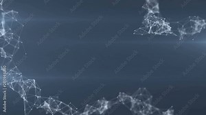 Luminous animated pulsating background based on color geometric shapes of different sizes. Animation featuring fine lines thickness and dots creating different shapes.