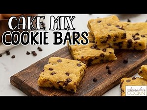 Cake Mix Cookie Bars