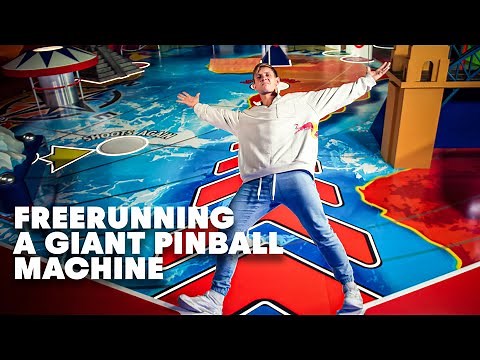 Freerunning In The World's Biggest Pinball Machine