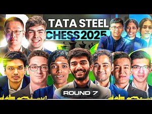 Gukesh vs Harikrishna, Pragg vs Van Foreest, Anish vs Abdusattorov | Round 7 | Tata Steel Chess 2025