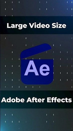 Compress After Effect Render Size Without Quality Loss #aftereffects #videoediting #editingtips