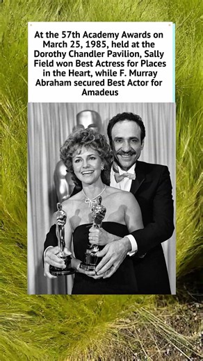 1985 Oscar Winners: Sally Field & F. Murray Abraham 🏆 #Oscars #SallyField #FMurrayAbraham #Shorts