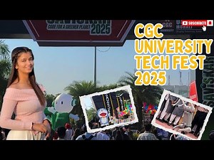 CGC Tech Fest 2025 Vlog | Crazy College Fest Moments & Tech Vibes! 🔥