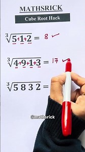 Cube Root Trick 📚✅ #math #cuberoot #knowledge #mathstricks
