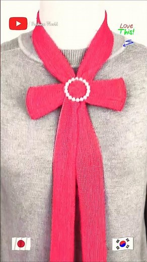 How to Loop Scarf for Bow Style