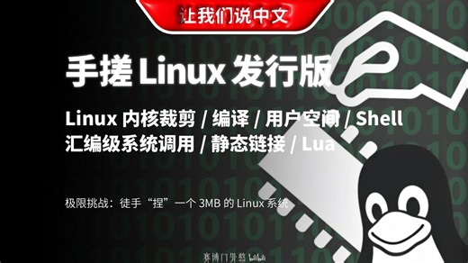 全网最硬核！从零手搓 Linux 发行版，不依赖 LibC，手写 Kernel 交互 | Linux 内核裁剪 / 编译 / 用户空间 / Shell