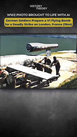 212K views · 4.9K reactions | WW2 Photo Brought to Life: German Soldiers Prepare a V1 Rocket For Launch Bound For London #ww2 #WWII #ColorizedHistory #broughttolife #WWIIHistory #ww2history | History Theory | Facebook
