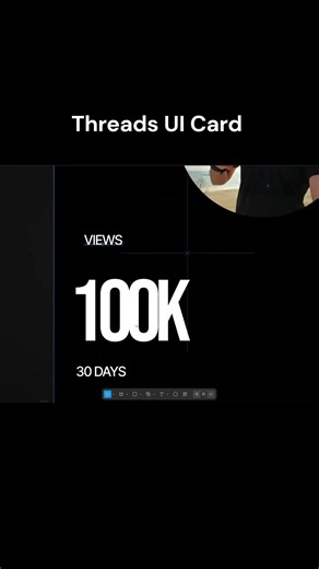 Threads UI card design with animation in figma #figmaanimation #uimotion #motiondesign #figma