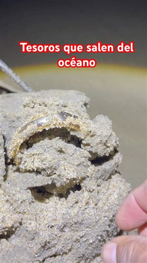 Tesoros que salen del océano #tesoro #oceano #treasuresearch #hobby #detectordemetales