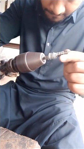 Small Compression Spring Made on Drill Machine | Precision Spring Work #springmanufacturer