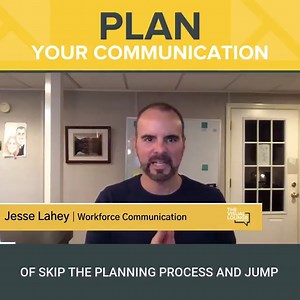 Why does communication fail? 樂 When there’s no or little forethought...