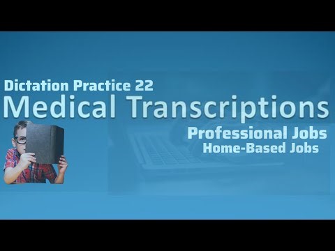 Medical Transcription Dictation Practice 22 | Professional Jobs 💼 | Improve Your English Skills 👨‍💻