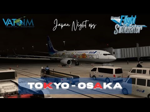 MSFS 2020 LIVE! Night ops in Japan with PMDG 737! Tokyo - Osaka.