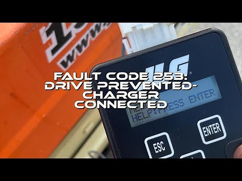 Fault Code 253: Drive Prevented - Charger Connected | JLG Electric Scissor Lift