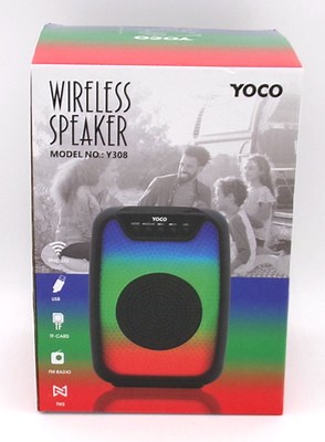 YOCO BLUETOOTH SPEAKER 5W STEREO PORTABLE WIRELESS, DEEP BASS SOUND & LIGHTS NEW | eBay