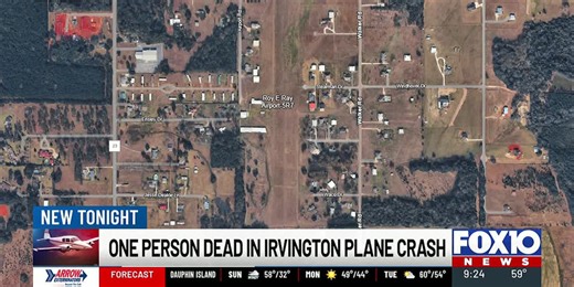 1 dead in small plane crash in Mobile County
