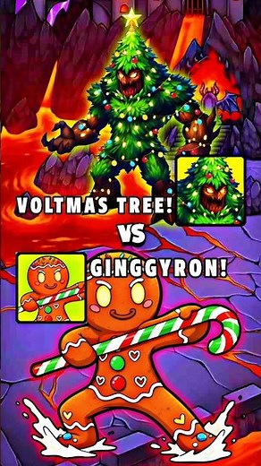 Dynamons World Voltmas Tree vs Ginggyron Battle🤩|| in dynamons world #dynamonsworld #newupdate #2025