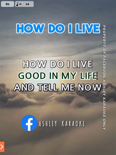 How Do I Live - Trisha Yearwood Karaoke Song with Lyrics #karaoke #karaokehits #musiclovers #reelsfacebook | Ashley