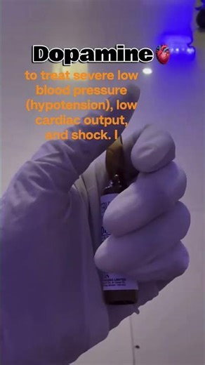dopamine injection use #health #drugs #medicalstudent #medicine #injection