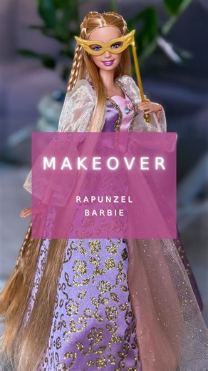 The Barbie Circle on Instagram: "My version of Rapunzel Barbie! 🩷 #makeover #restoration #barbie #rapunzelbarbie #barbiemovies"