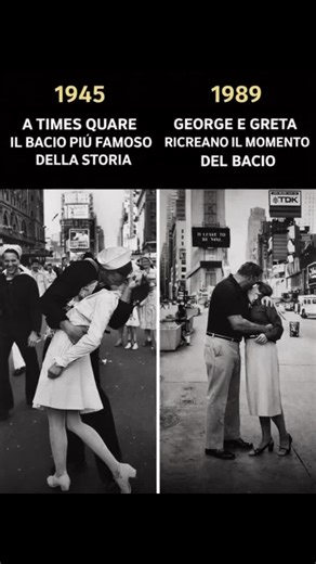 CantaStorie on Instagram: "Il celebre bacio di Times Square non è una storia d’amore. 📍 14 agosto 1945 – New York È il V-J Day: la guerra finisce, la città esplode di gioia. In mezzo al caos, il fotografo Alfred Eisenstaedt scatta un’immagine destinata a diventare leggenda: un marinaio che bacia una donna vestita di bianco. Per anni è stato raccontato come il simbolo della felicità. La realtà è più complessa. La donna era Greta Zimmer Friedman, assistente dentale. Non conosceva l’uomo. Quel bac