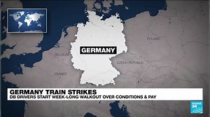 🇩🇪 🚆 #German train operators began a six-day long #strike on Wednesday, marking the longest-ever strike in the history of rail operator #DeutscheBahn. FRANCE 24's correspondent in Berlin, Nick Spicer, gives us the details ⤵️ | FRANCE 24 English