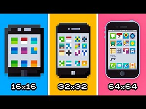 The Difference Between Pixel Art Canvas Sizes! 16x16, 32x32 and 64x64