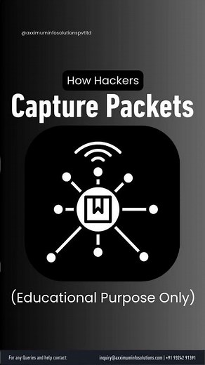 How Hackers Capture Packets? | Simple Explanation 🔐📶 #ethicalhacking #cybersecurity
